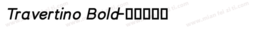 Travertino Bold字体转换